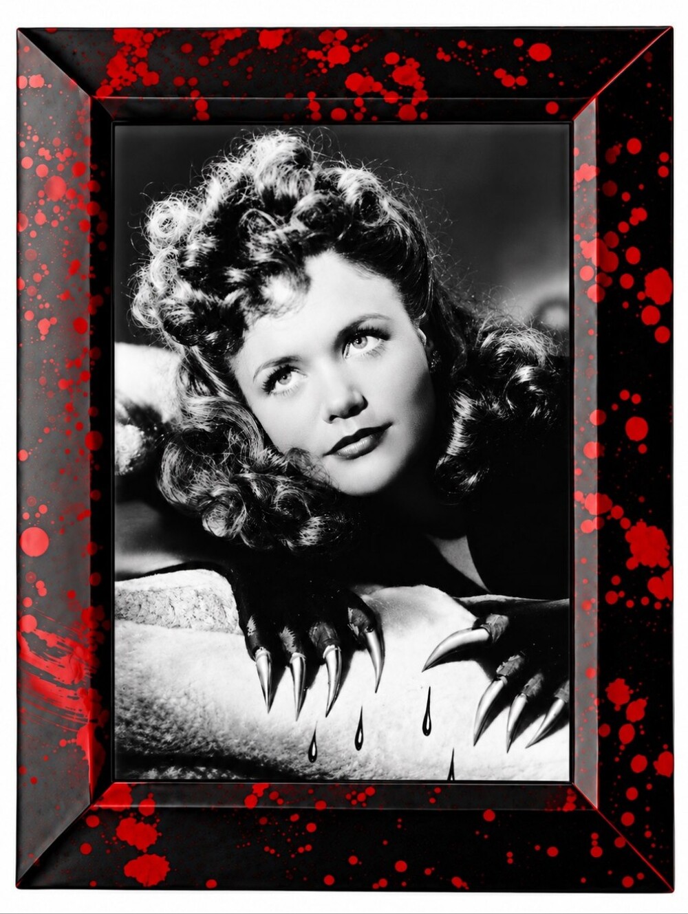 1942 psychological horror film Cat People, Vintage Creepy Halloween Framed Art